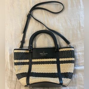 Kate Spade ♠️ Cruise Straw Medium Tote Bag